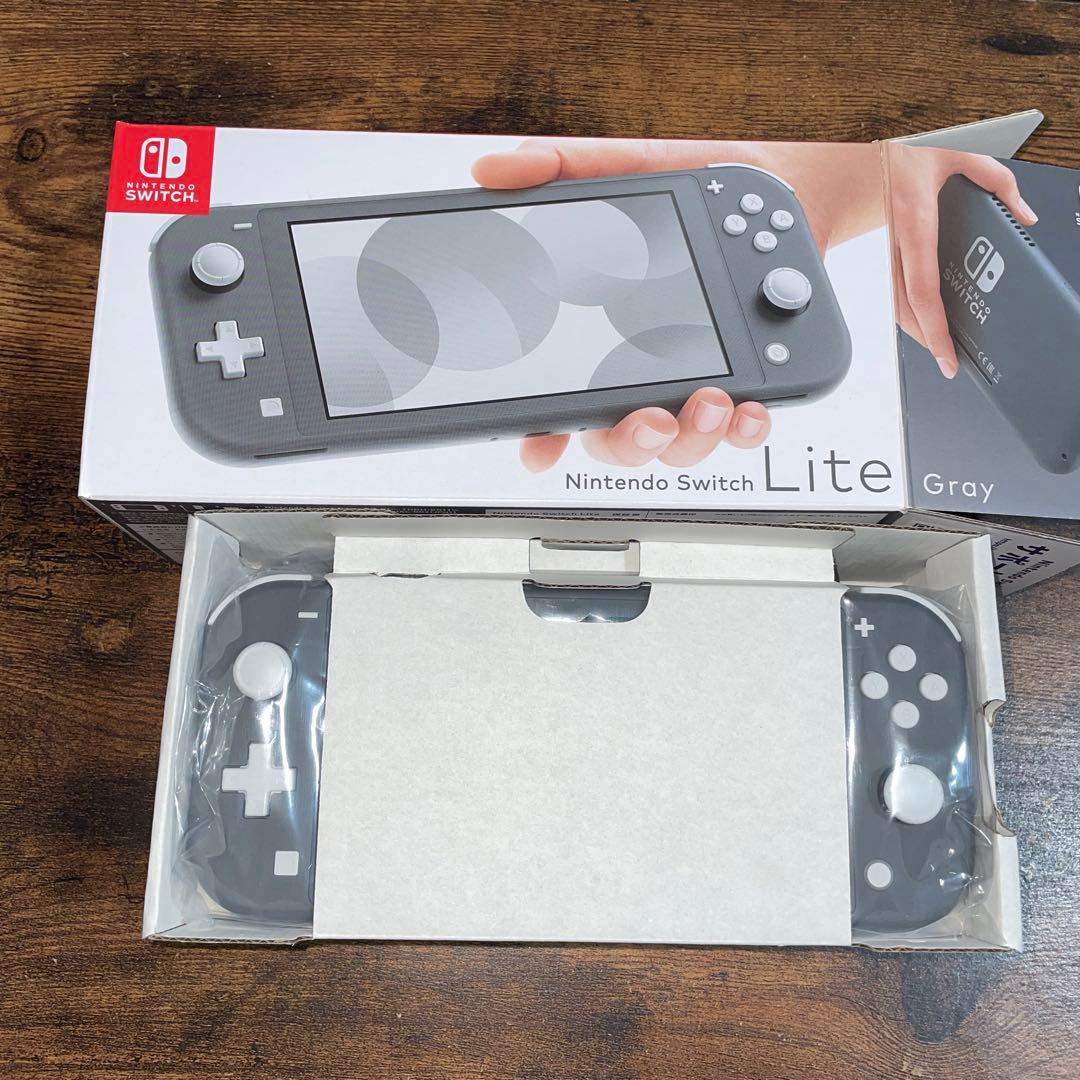 Nintendo Switch Lite グレー＋シリコンカバー(除菌消毒済み)